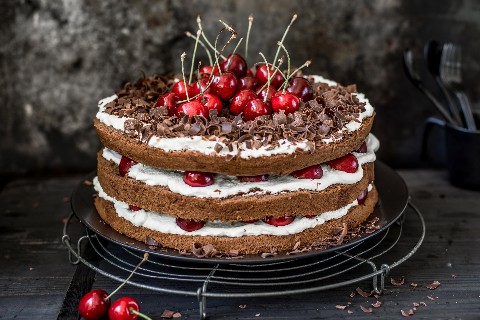 Summery Black Forest gateau