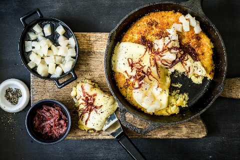 Roesti with raclette cheese