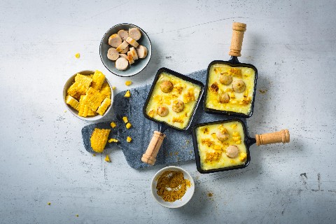 Raclette with sausage