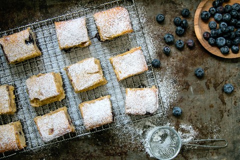 Blueberry and banana cake