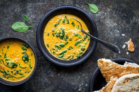 Linsen-Spinat-Dal