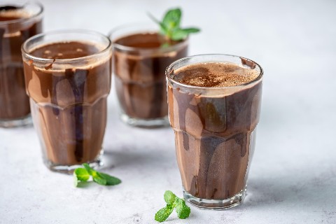 Heisse Schokolade mit Pfefferminze