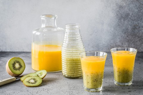 Smoothie kiwi-mangue