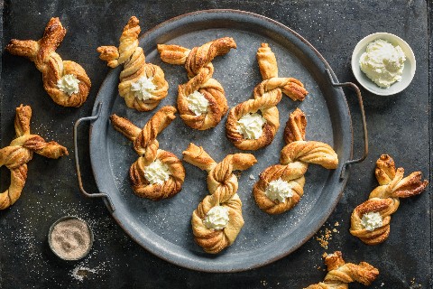Lapins de Pâques en pâte feuilletée