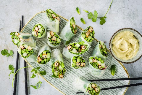 Asparagus summer rolls