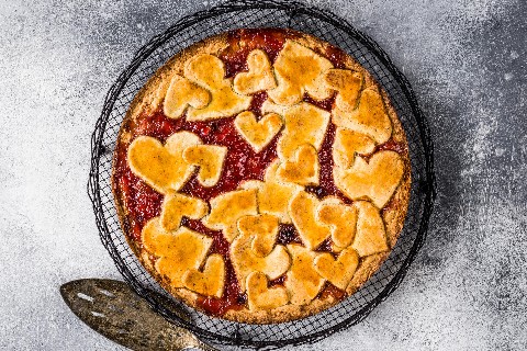 Herzen-Linzertorte