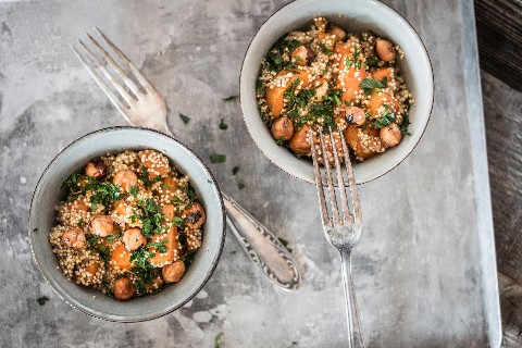 Sweet potato quinoa bowl