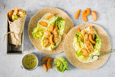 Chicken curry wrap