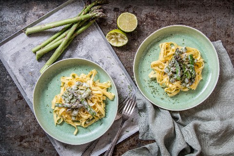 Tagliatelle con gli asparagi