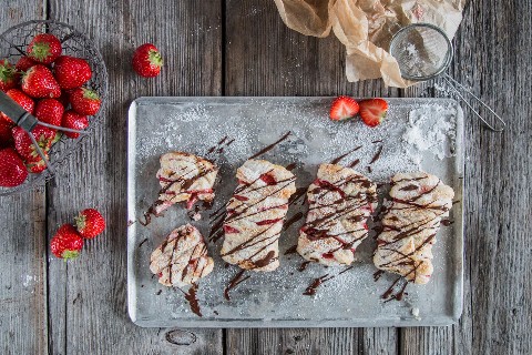 Mini-Erdbeerstrudel
