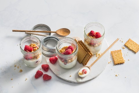 Himbeer-Jogurt-Dessert