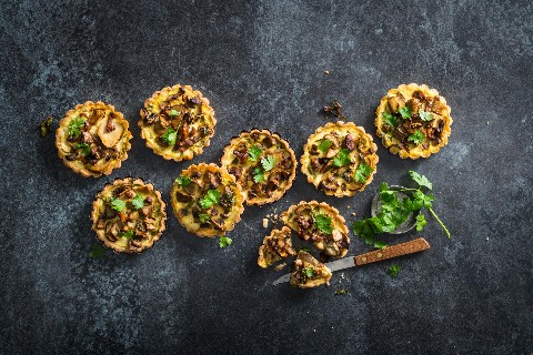 Glutenfreie Pilz-Tartelettes