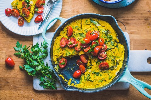 Frittata vegan aux bettes