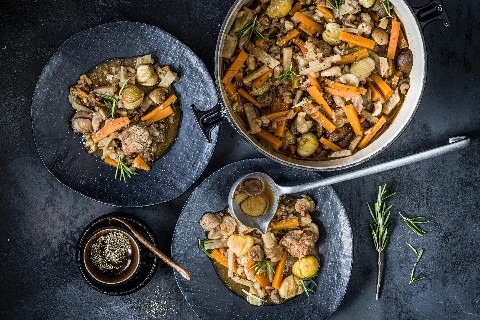 Braised beef with chestnuts