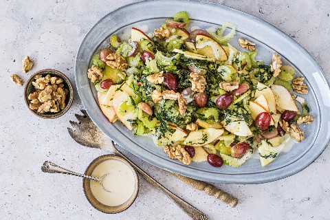 Autumn Swiss chard salad