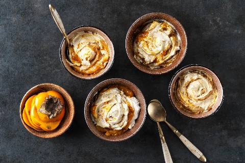 Chestnut ripple mousse
