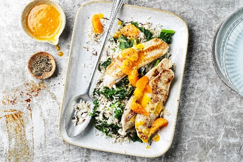 Filets de sole, beurre blanc aux mandarines