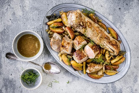 Schweinsfilets mit Calvadossauce