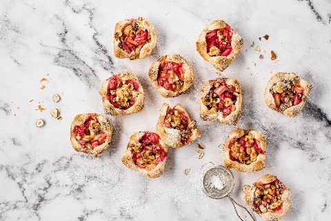 Tortini al rabarbaro