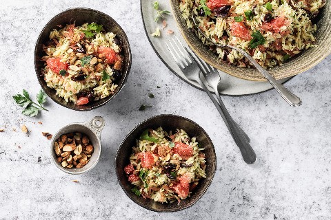 Risoni and pomelo salad