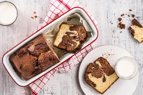 Luftiger Marmorkuchen