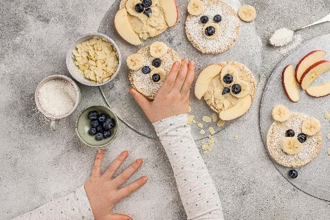 Tierische Reiswaffeln