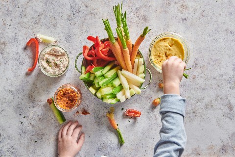 Gemüsestäbli mit Dips