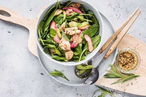 Insalata di pollo e rabarbaro