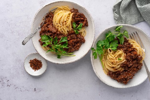 Pilz-Bolognese
