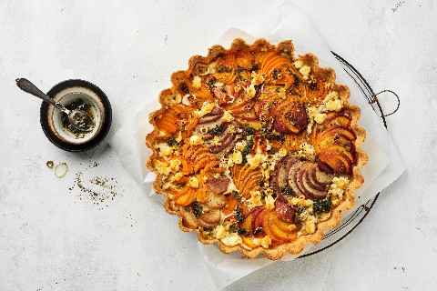 Aprikosen-Ziegenkäse-Tarte