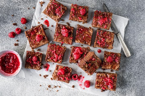 Brownies ai lamponi