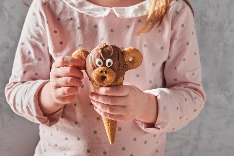 Schokolade-Glace-Affen