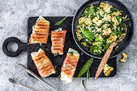 Saltimbocca di trota alla griglia