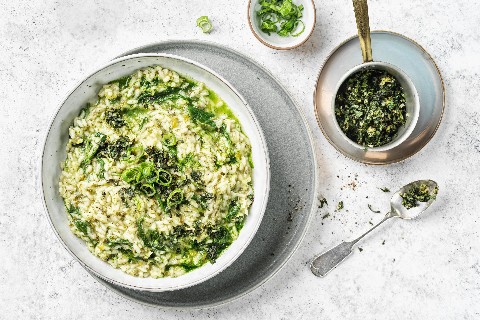 Risotto verde with gremolata