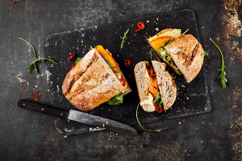 Sandwich grillé à la courge
