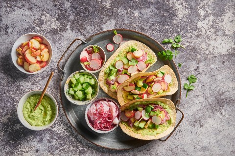 Tacos con Ceviche di capesante