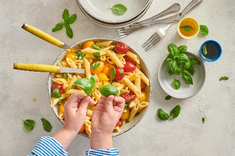 Pâtes aux tomates écrasées