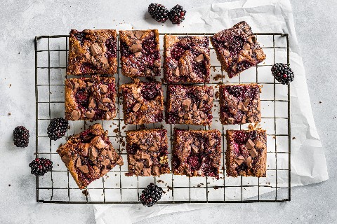 Brownies aux mûres