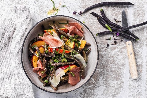 Salade de haricots aux nectarines