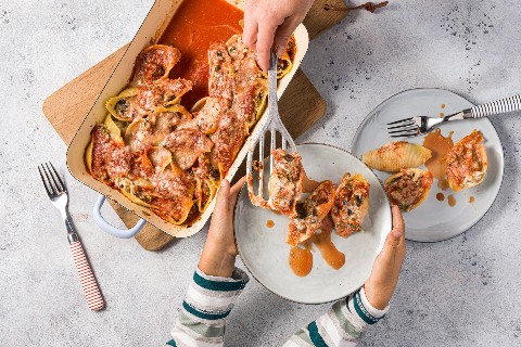 Conchiglioni ripieni alle melanzane