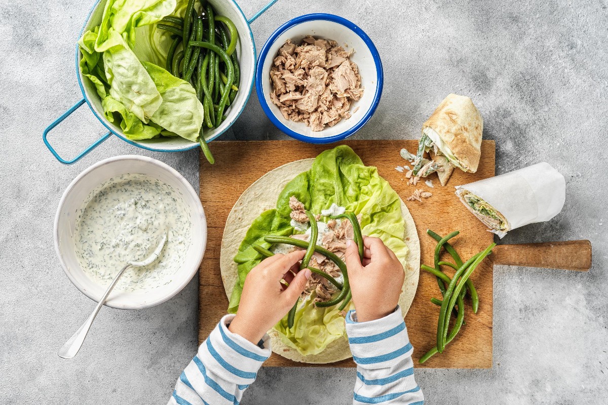 Bean and tuna wrap - Recipes | little FOOBY