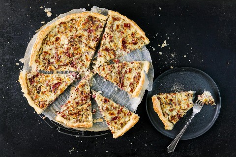 Quark quiche slices