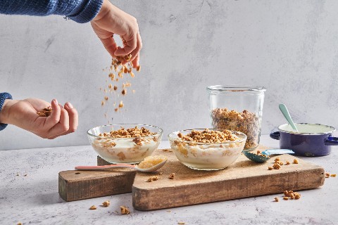 Compote pommes-coings au müesli