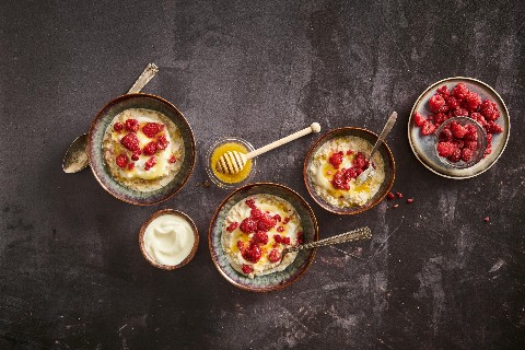 Müesli d'avena con miele