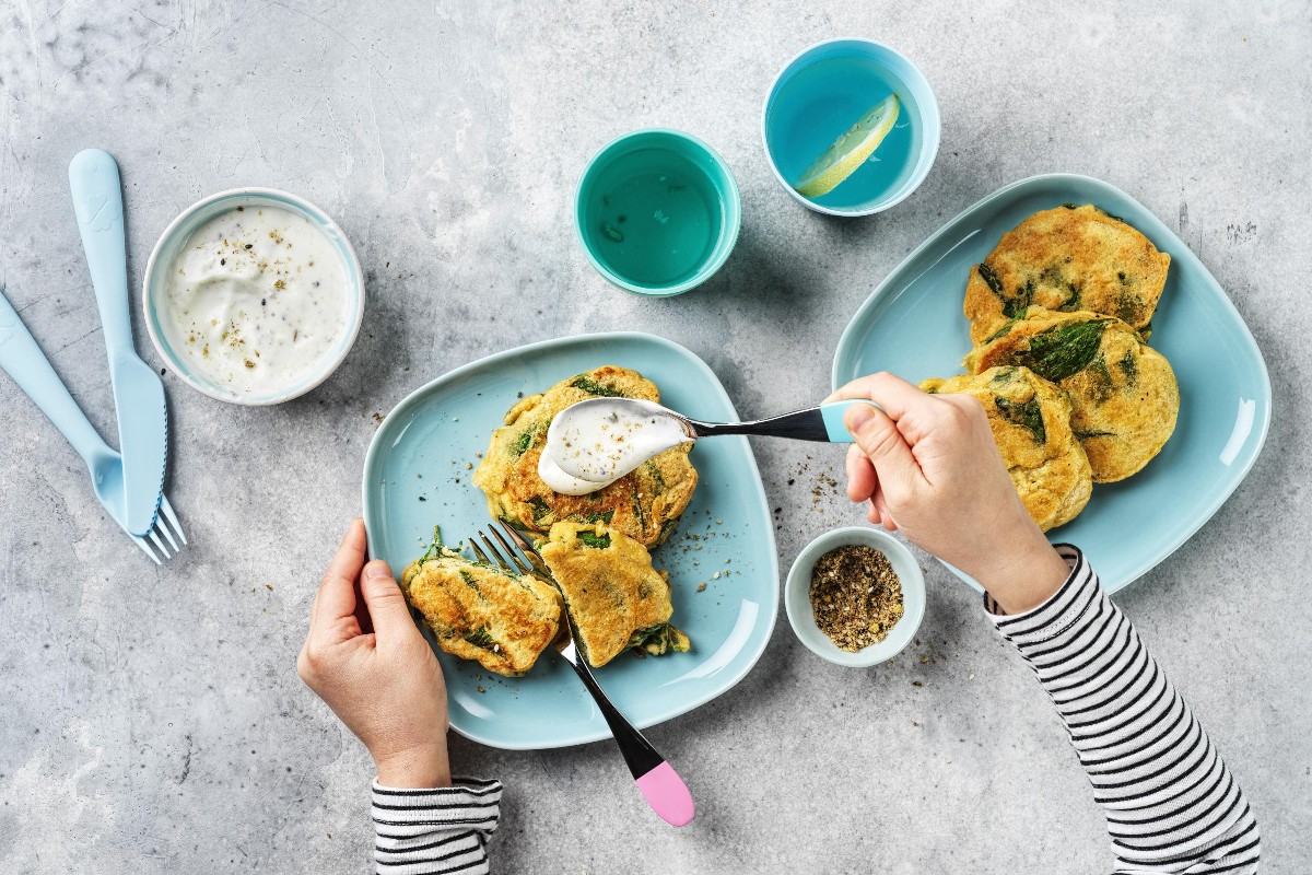 Lentil and spinach pancakes - Recipes | little FOOBY