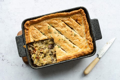 Lauch-Pilz-Pie