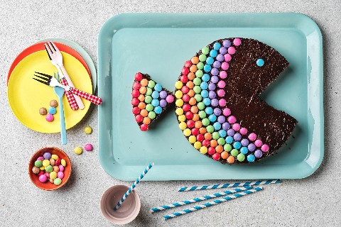 Regenbogenfisch-Geburtstagskuchen
