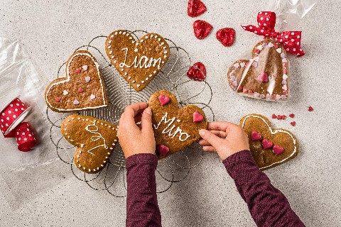 Gingerbread hearts