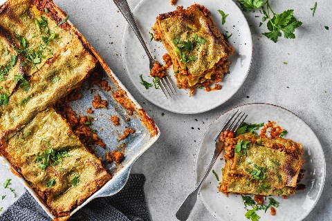 Vegane Linsen-Lasagne