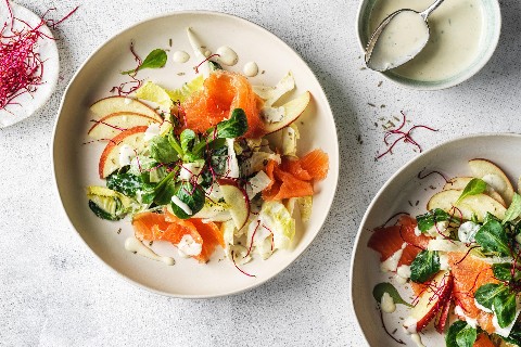 Salmon and apple salad